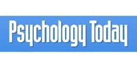 The Psychology Today logo with white text on a blue rectangular background.