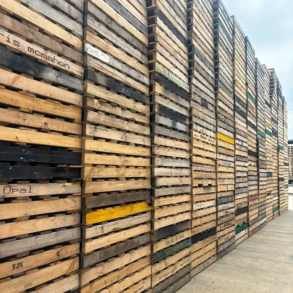 Standard Light duty recycled timber pallets for sale in Ballarat