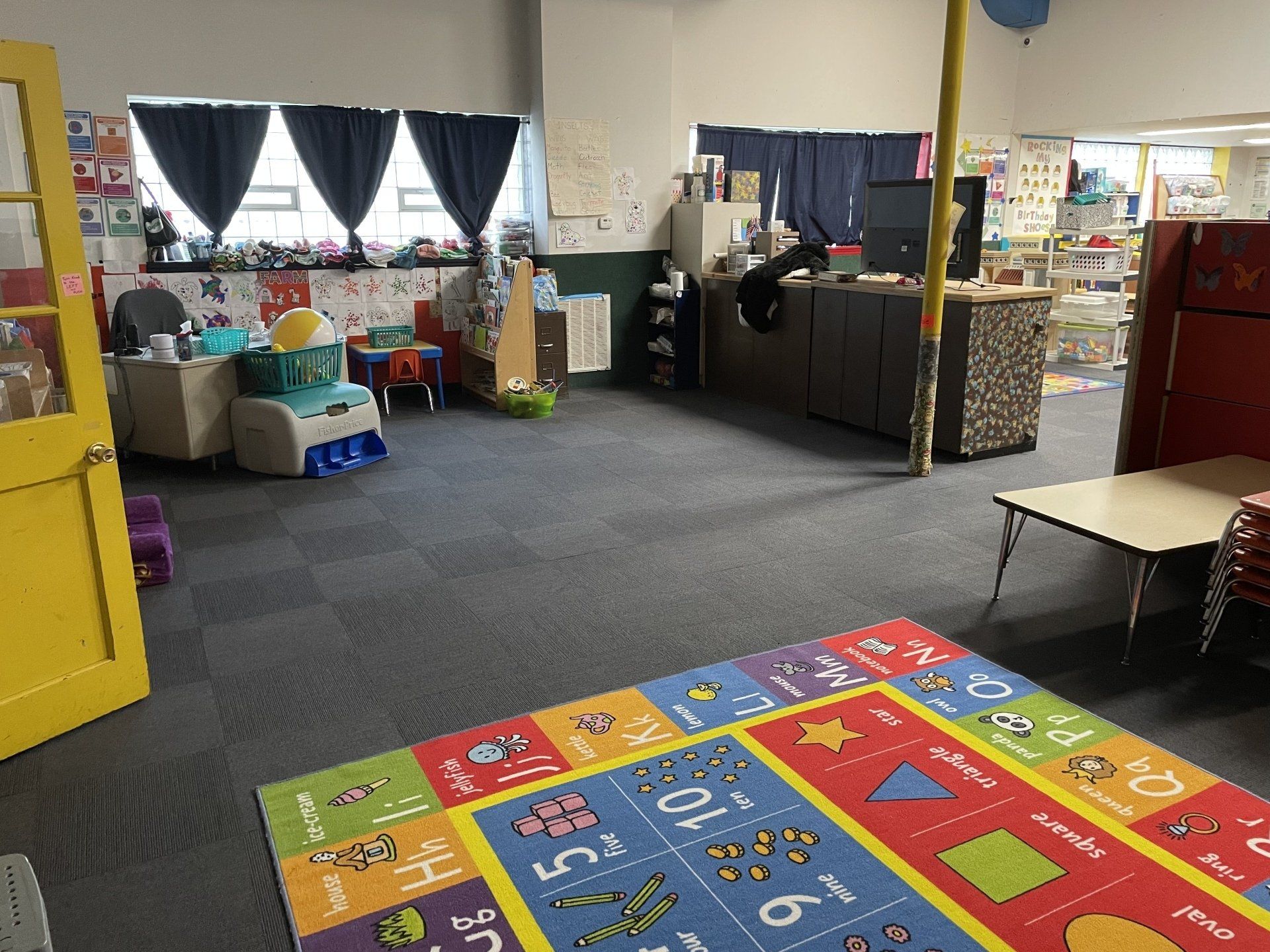 indoor play area at preschool