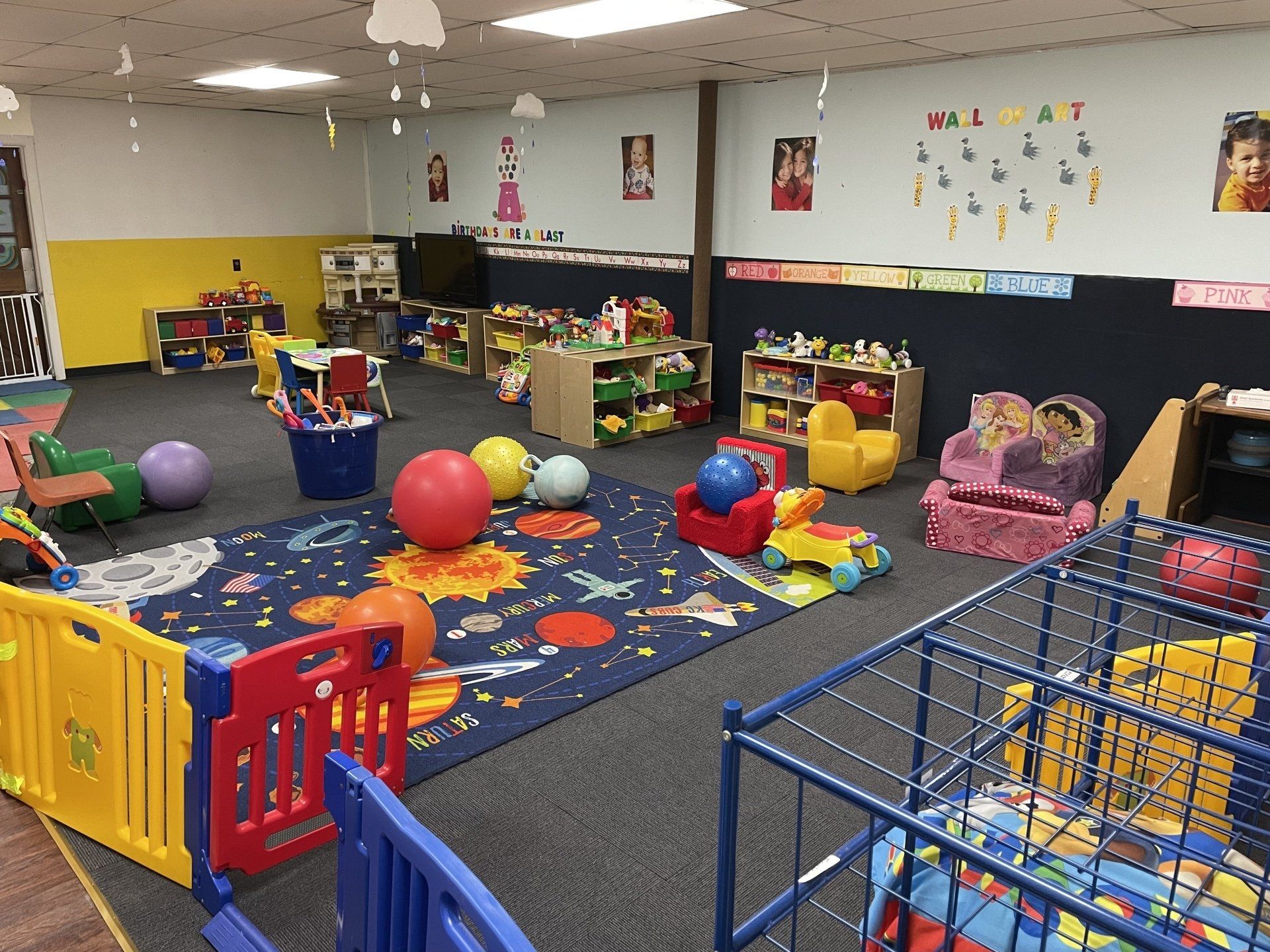 indoor play area at preschool