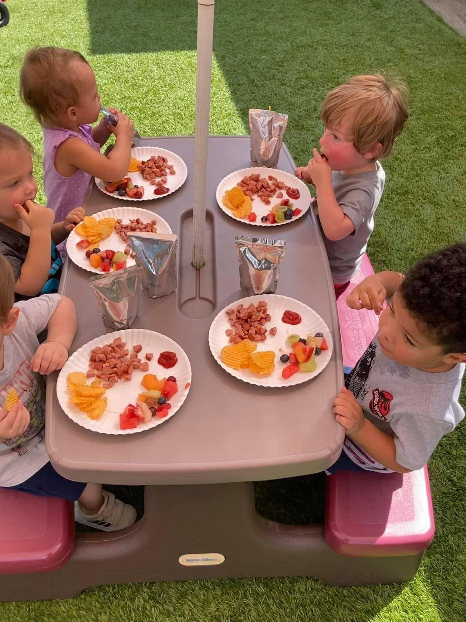 snack time at preschool