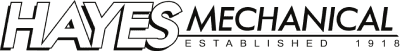 HAYES Mechanical logo in black and gray text