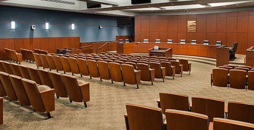 Interior of a courthouse
