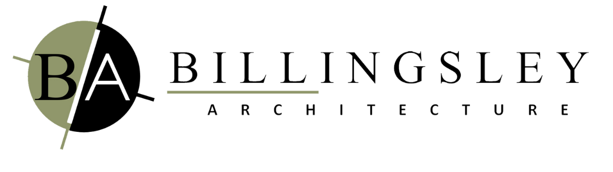 A logo for ba billingsley architecture is shown