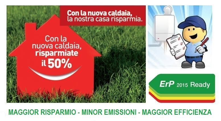 Immagine stilizzata di tecnico e caldaia