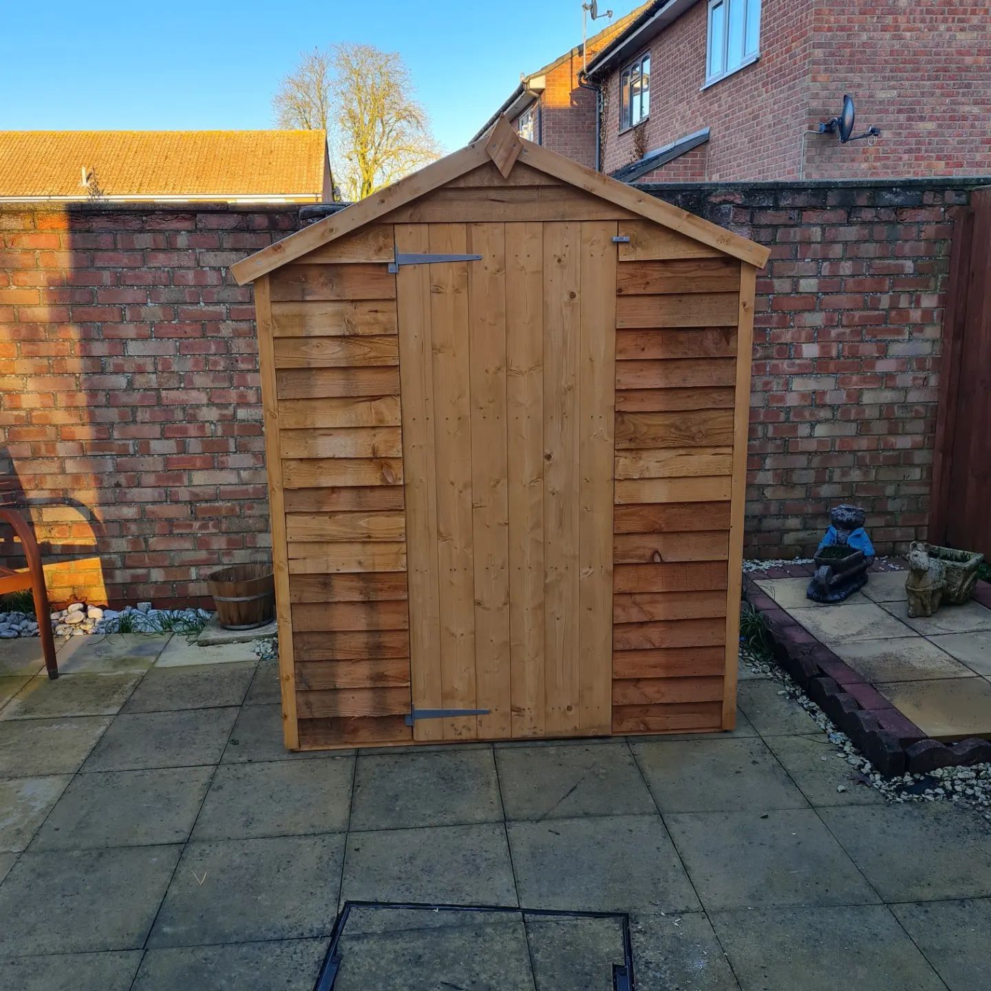 shed construction showing landscaping services