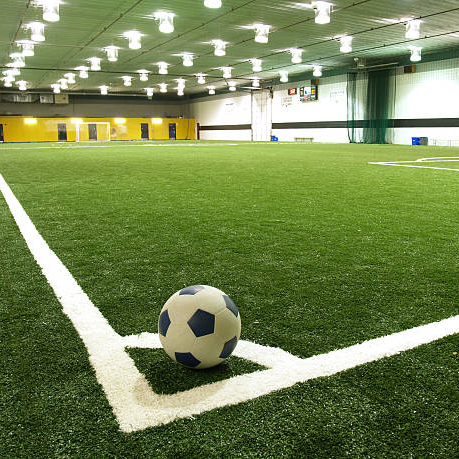 An artificial grass lawn football sports pitch in the Felixstowe area