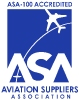 Blue ASA logo with plane, arc, and 