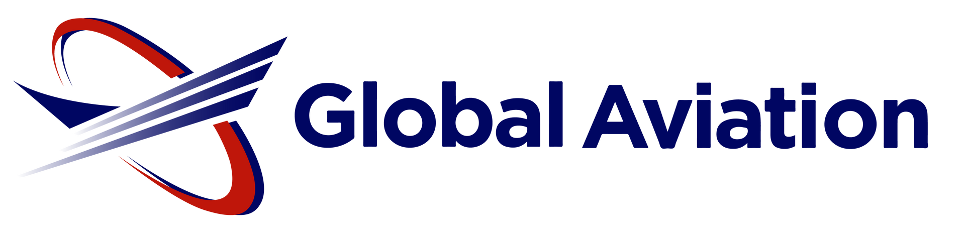 Logo of Global Aviation with a stylized design and the company's name in blue text.