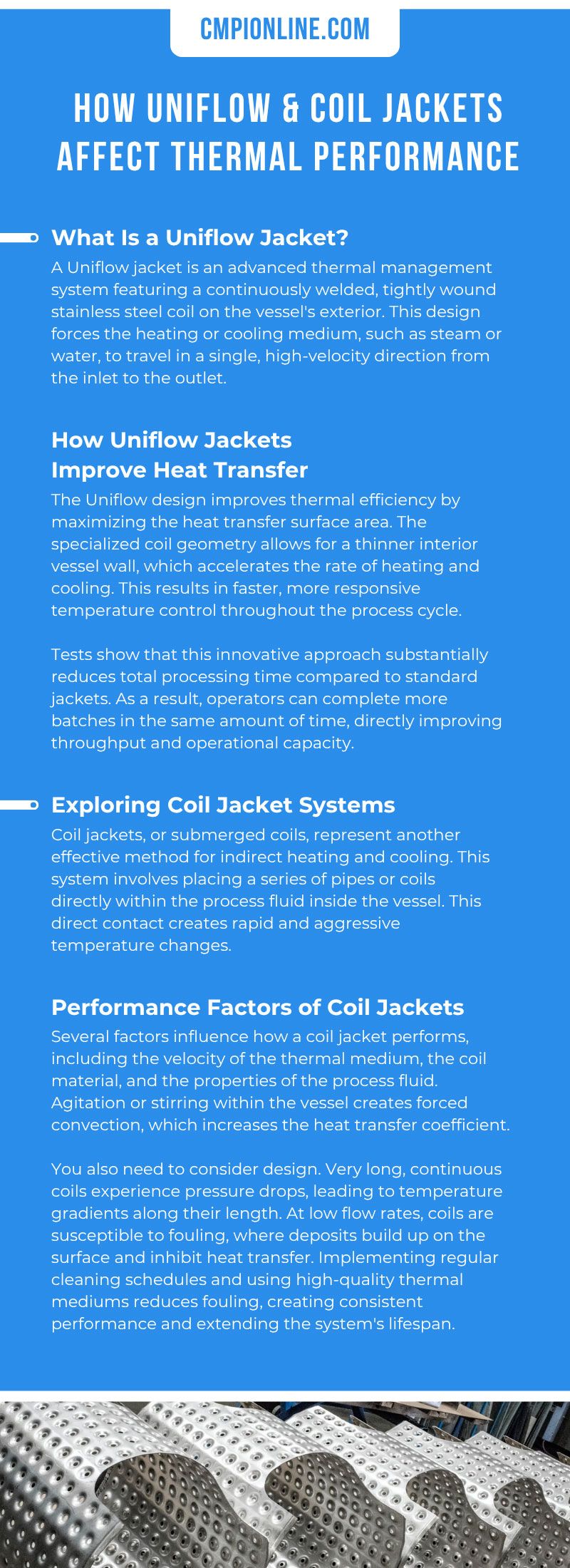 How Uniflow & Coil Jackets Affect Thermal Performance