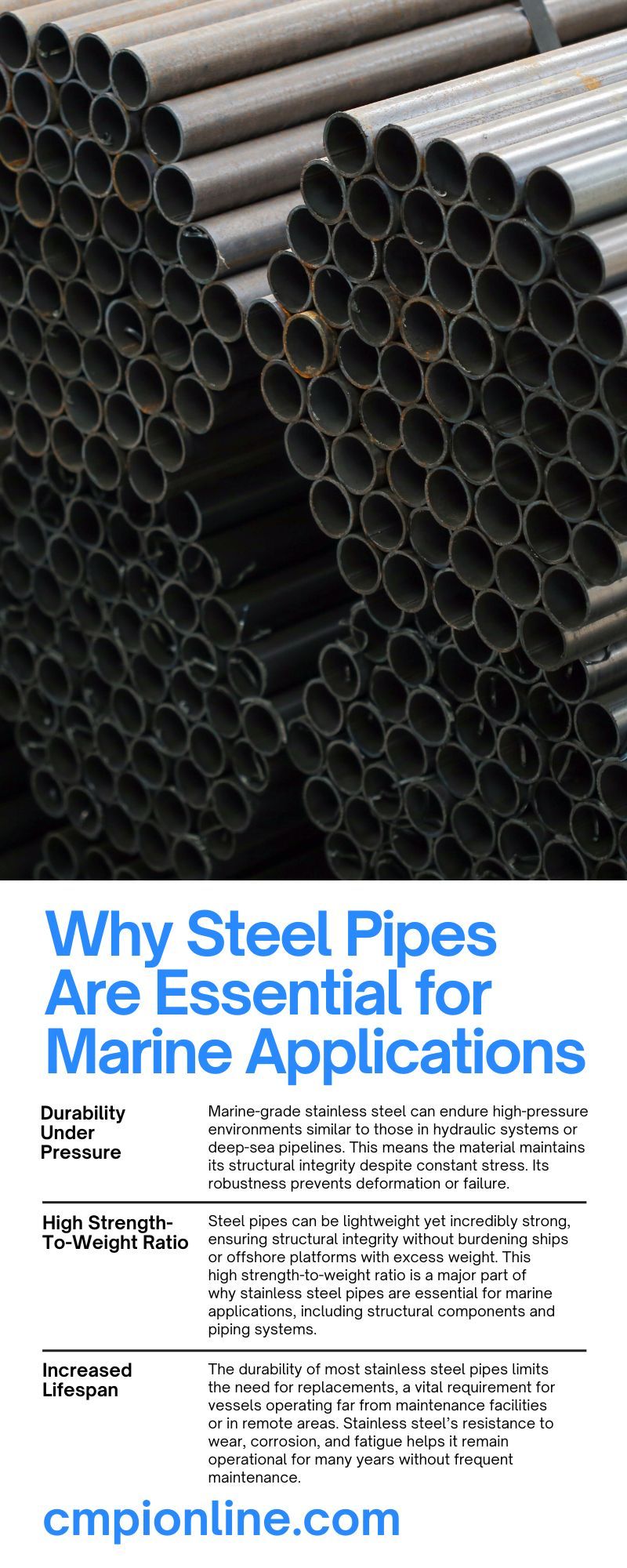 Why Steel Pipes Are Essential for Marine Applications