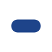 Blue rounded rectangle button on a white background