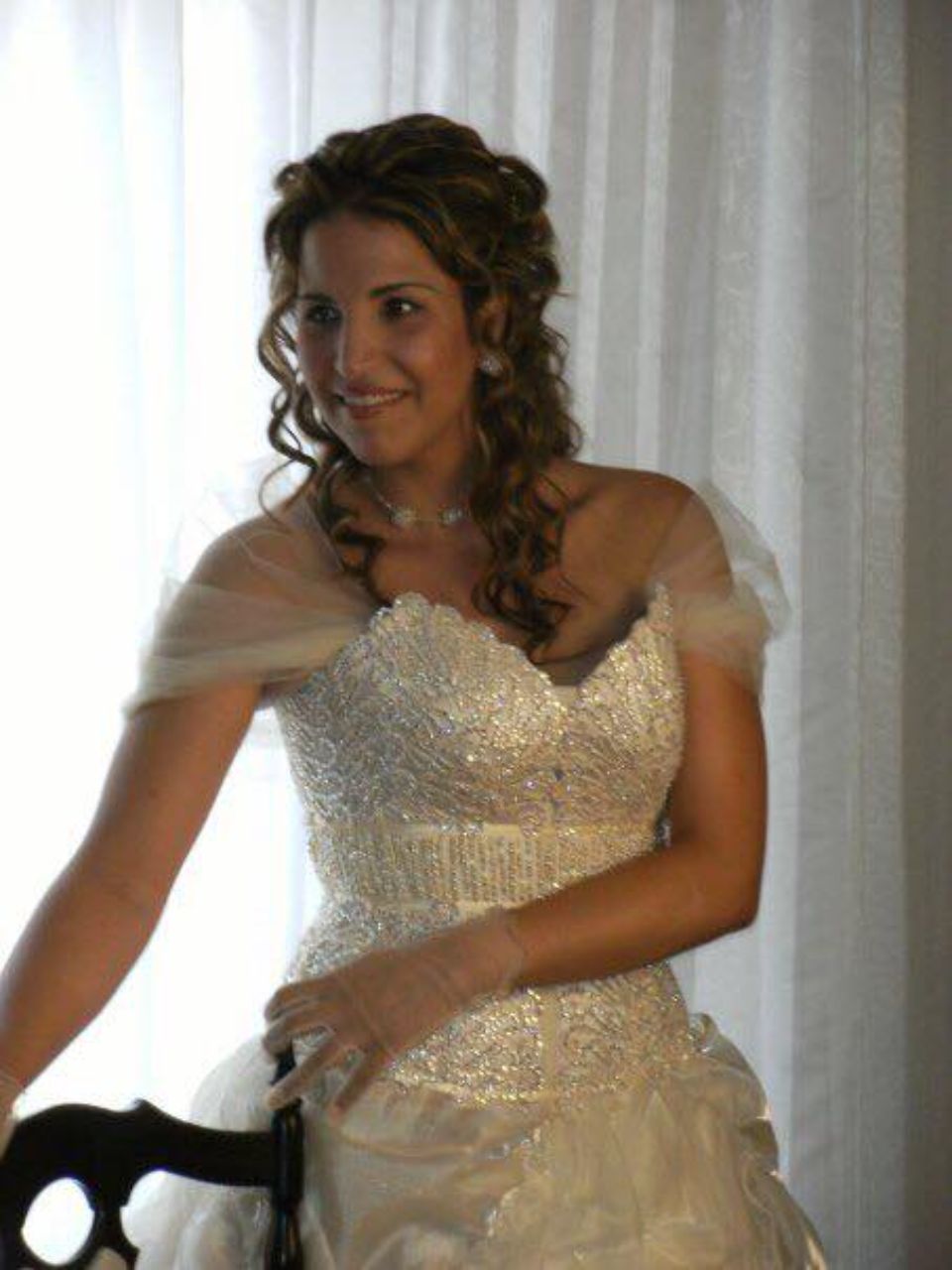 Abito da sposa con paillettes