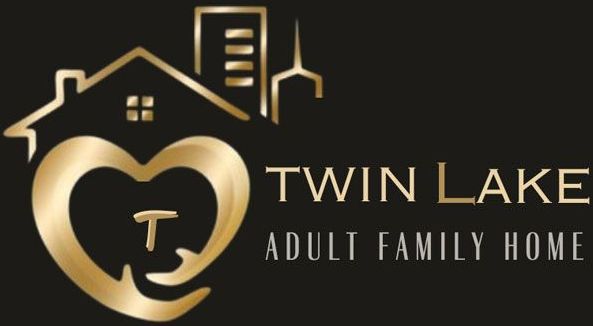 A logo for twin lake adult family home