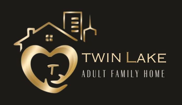 A logo for twin lake adult family home