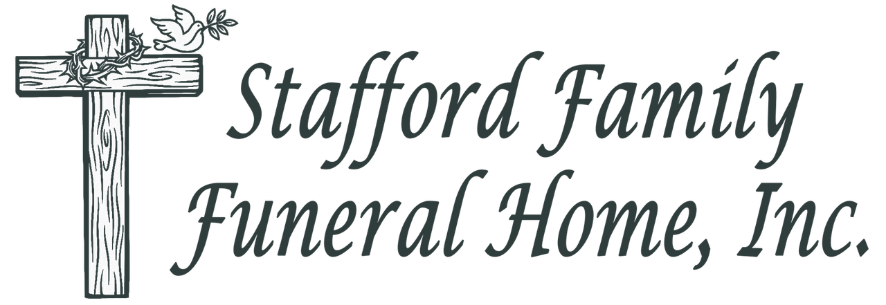 The logo for sample funeral home is shown on a white background.