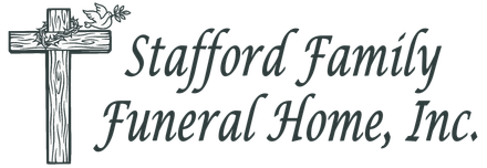 The logo for sample funeral home is shown on a white background.