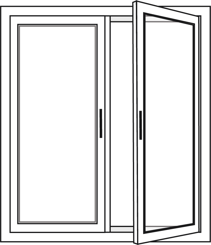 patio door hinged
