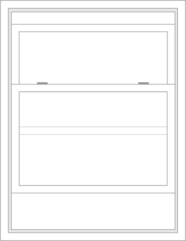 double hung window