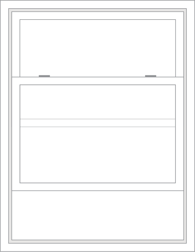 single hung window