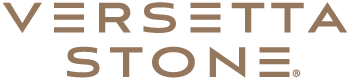 Versetta Stone logo, in brown.