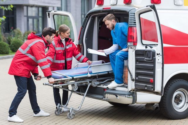 Helping The Covid Patient Point Location With Person Inside Of Inside Three People With Star Fire Extinguisher — Cincinnati, OH — Kramer & Associates Fire and EMS Consulting