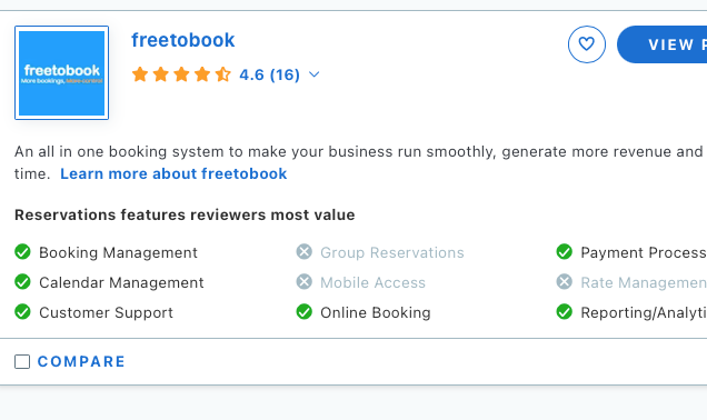 A screenshot of a website that says freetobook on it