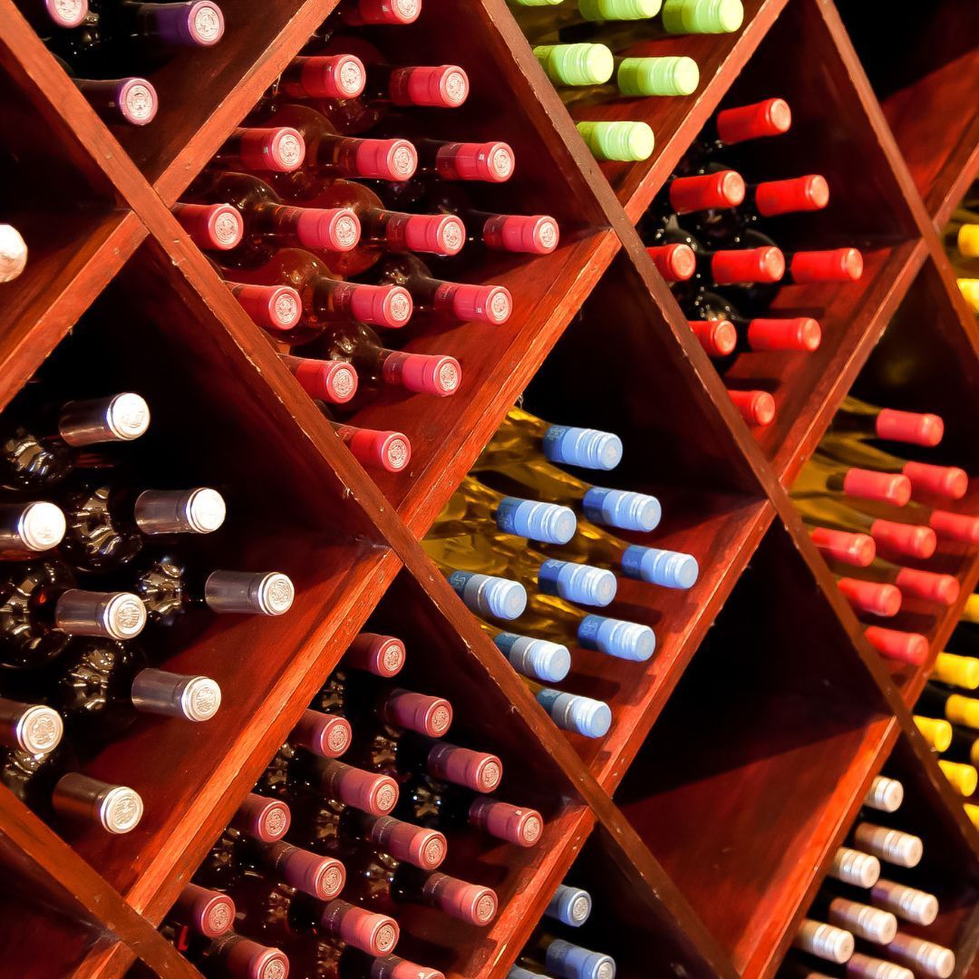 Vins rouge et blanc