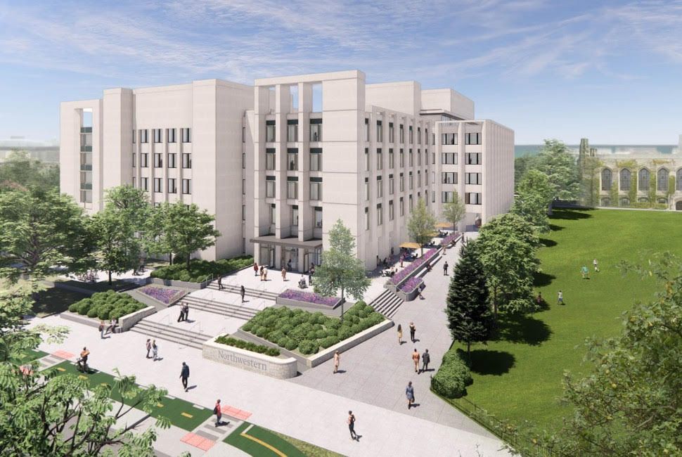 An artist 's impression of a large building with a lot of windows