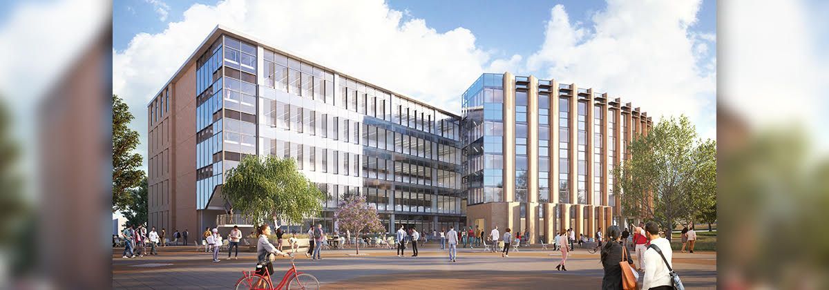 an artist 's impression of a large building with a lot of windows .