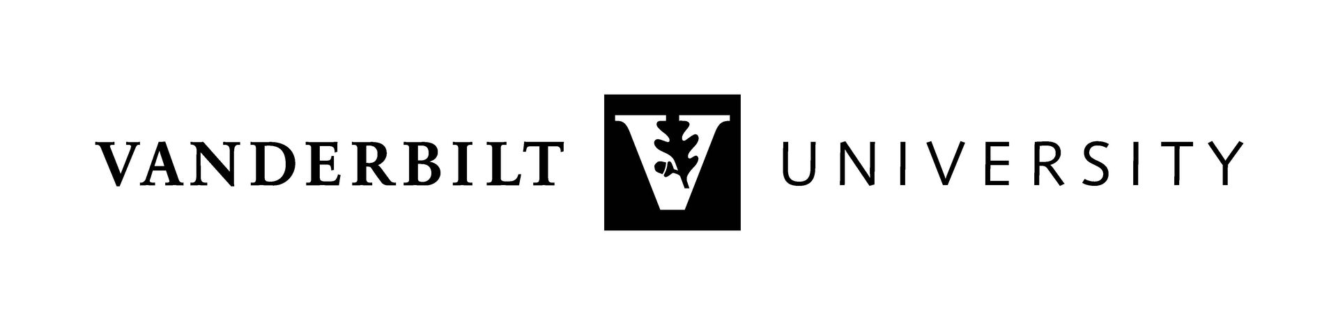 a black and white logo for vanderbilt university