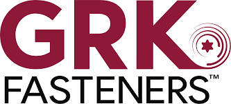 The logo for grk fasteners is red and black.