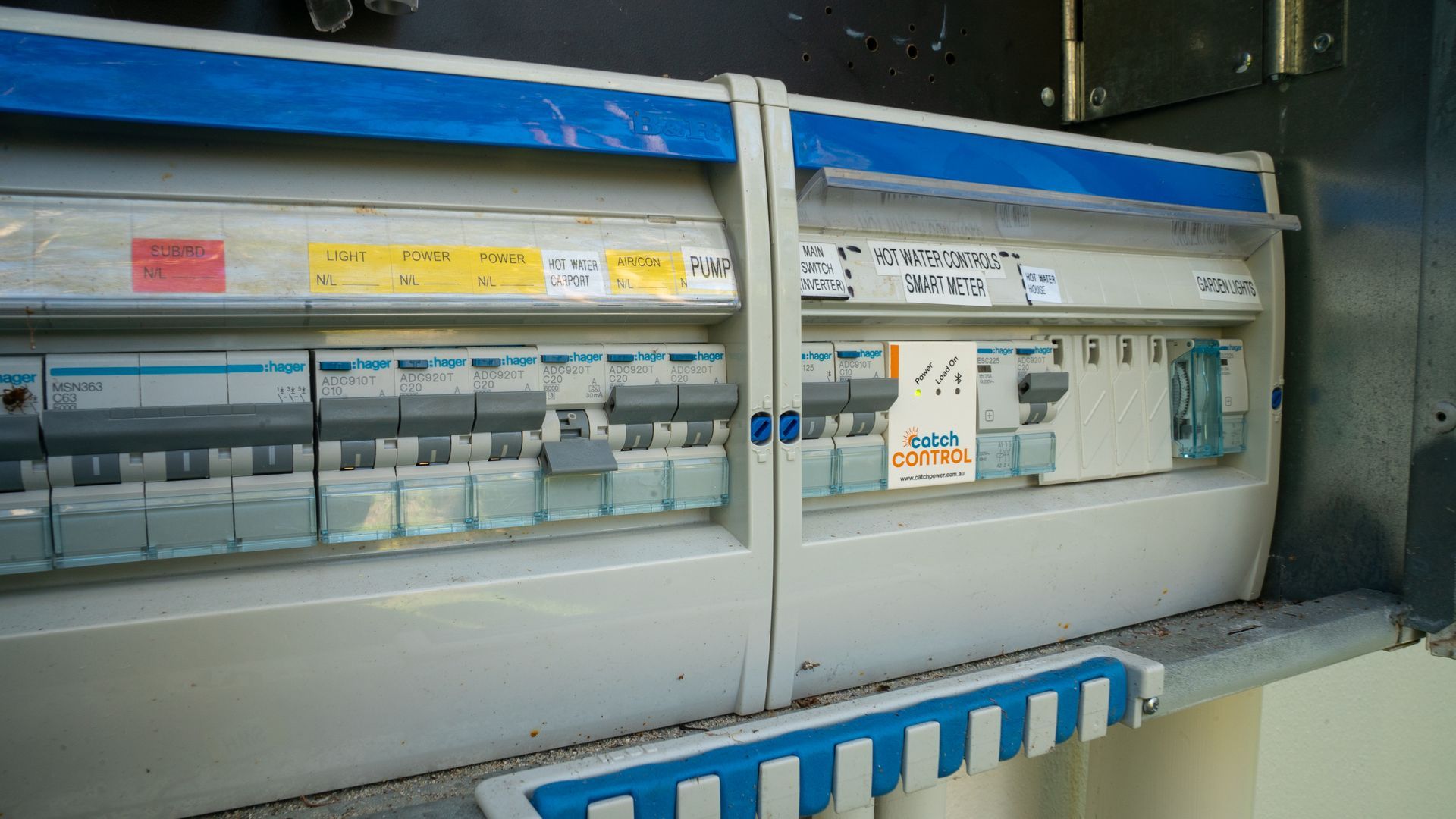 Electrical Control Panel with Rows of Switches and Meters — Ralph Ottmann Electrical in Pomona, QLD