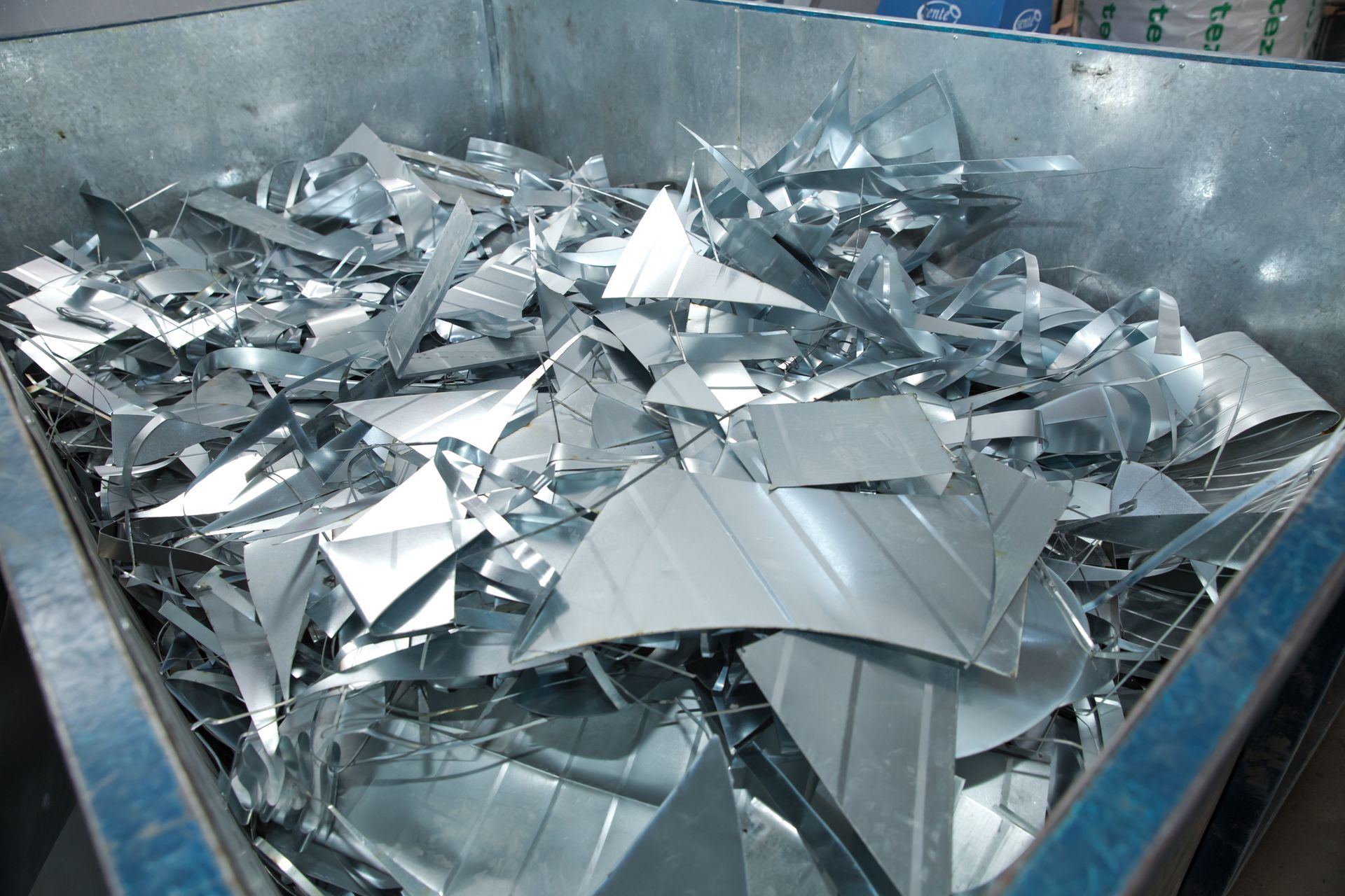 Copper scrap metal at a recycling facility. Copper scrap metal at a recycling facility.