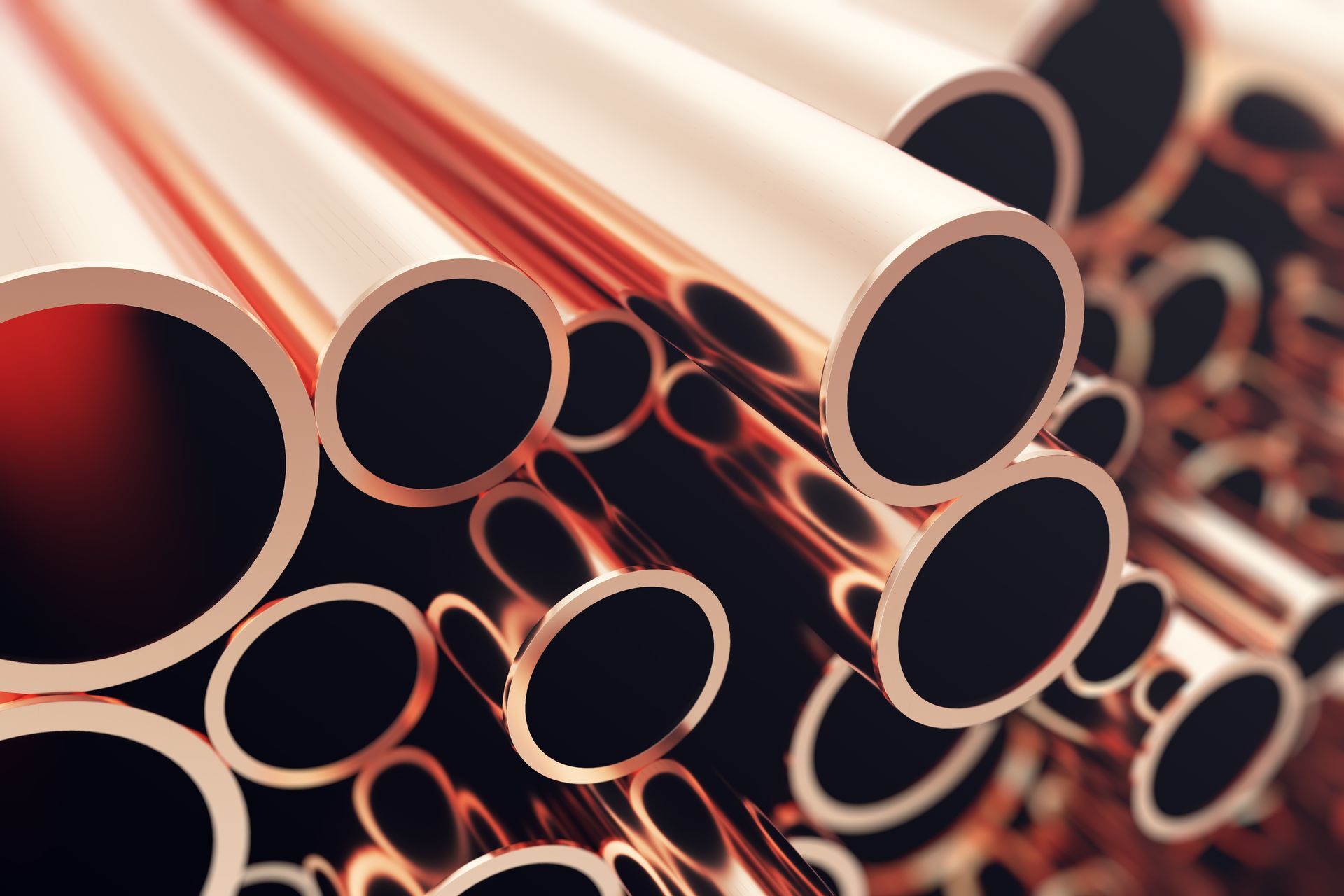 Shiny industrial products representing non-ferrous scrap metal recycling in factories.