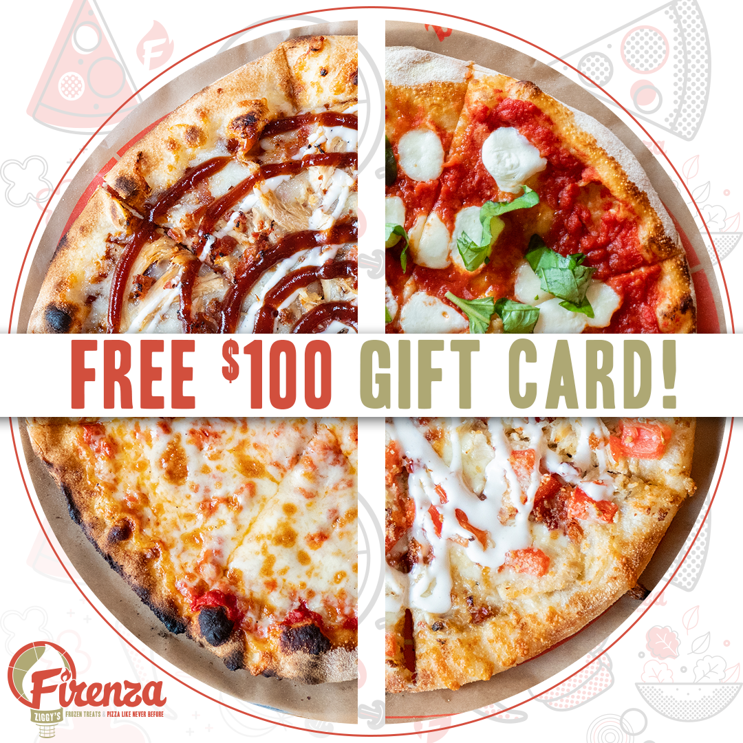 A pizza place is offering a free $100 gift card