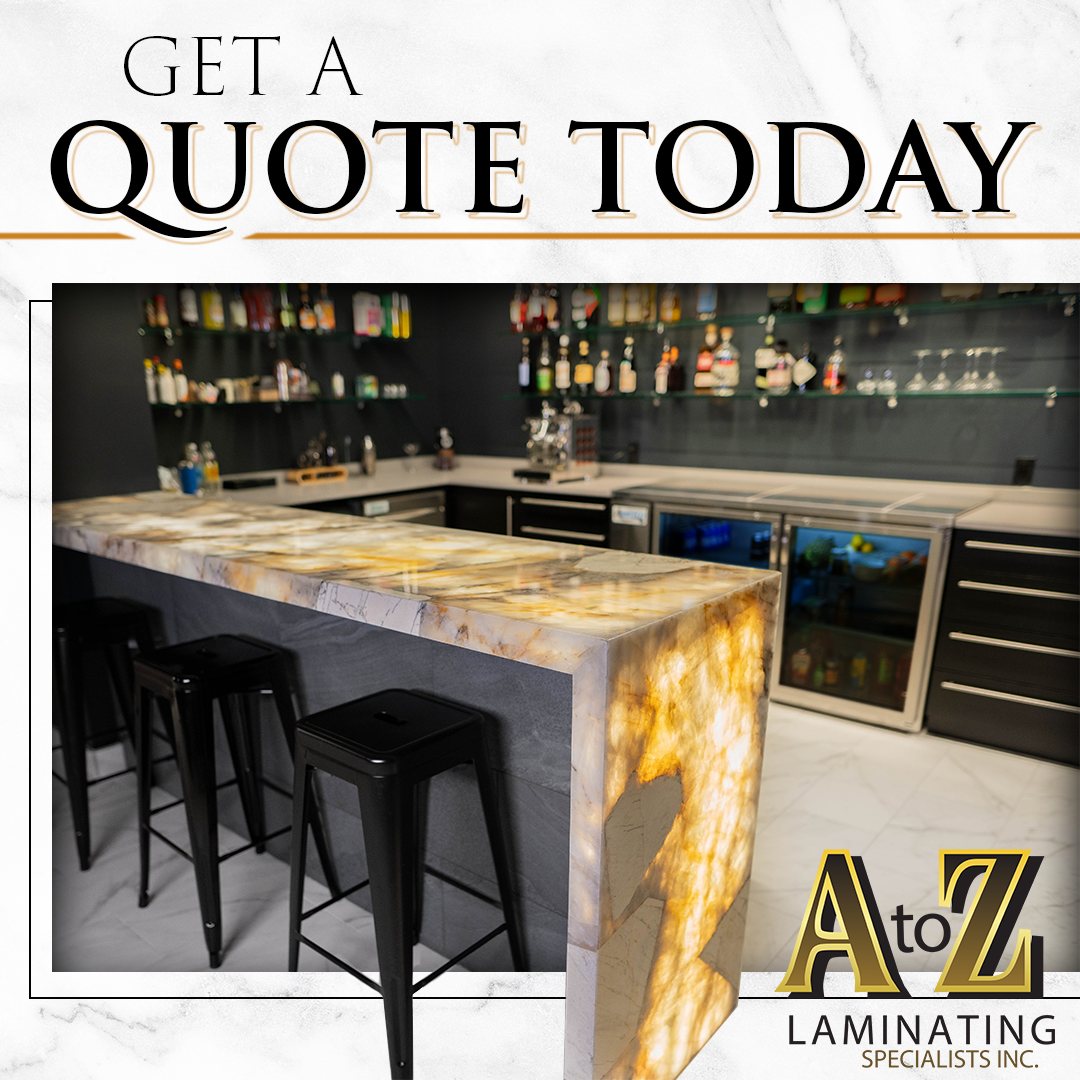A picture of a bar with the words get a quote today