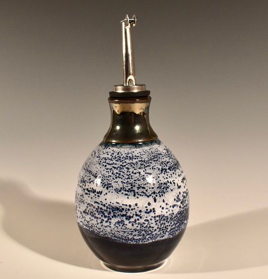 “Blue Speckled” Oil Bottle