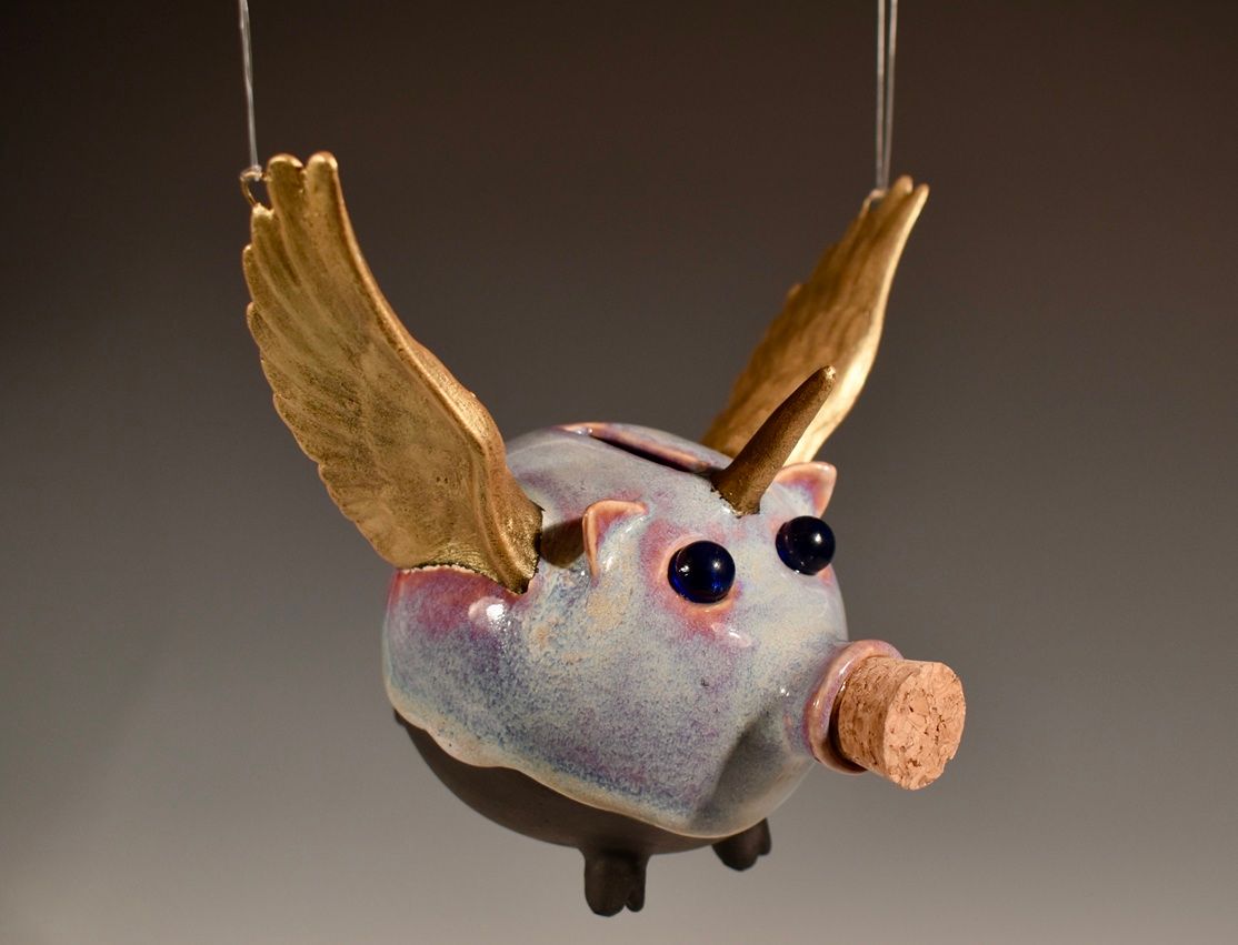 Unicorn Flying Piggy Bank
