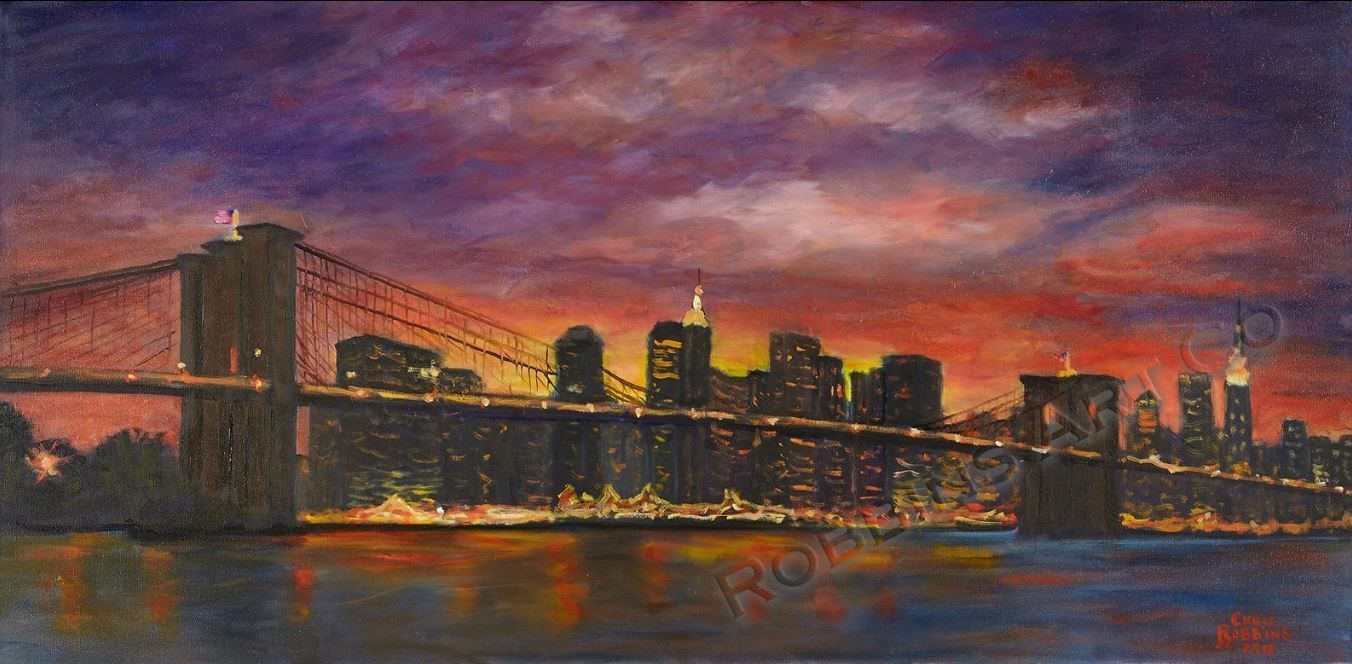 Brooklyn Bridge by Chris Robbins (giclee)