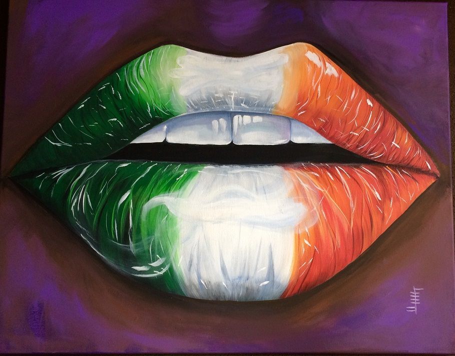 16 x 20 Irish Lips Prints Order now while in stock!