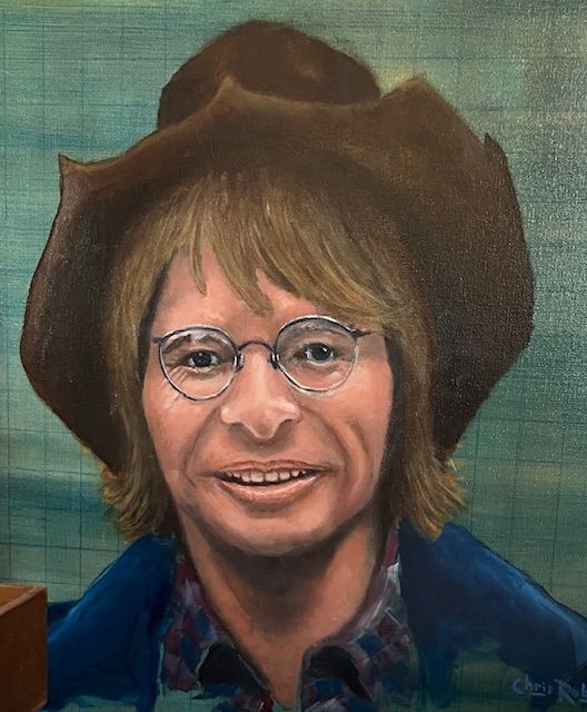 John Denver oil painting by Chris Robbins
