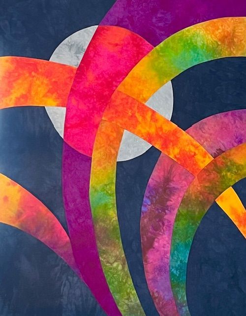 Solar Flare Textile Art by Don Dixson