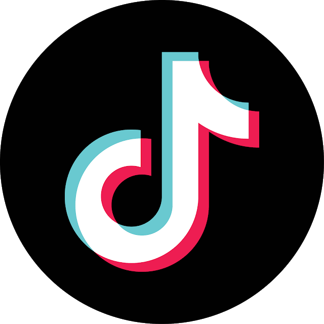 RPD Limo - TikTok logo: white musical note with red and blue layers on black circle.