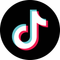 RPD Limo - TikTok logo: white musical note with red and blue layers on black circle.