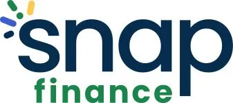 Snap Finance logo in blue and green text on a white background