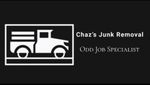 Logo for Chaz&rsquo;s Junk Removal, with a white truck icon and the text &ldquo;Odd Job Specialist&rdquo; on a dark background
