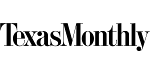Logo for Texas Monthly magazine. Black text on white background.