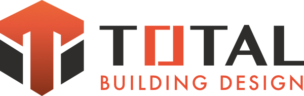 A logo for a company called total building design.