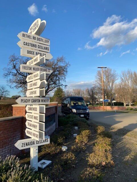 Private wine tour transportation service Paso Robles CA